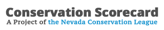 Conservation Scorecard: A Project of the Nevada Conservation League